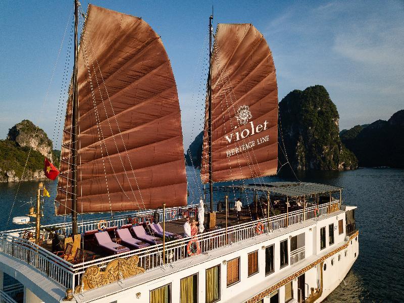 Heritage Line Violet Cruise - Halong Bay & Lan Ha Bay Ha Long Zewnętrze zdjęcie