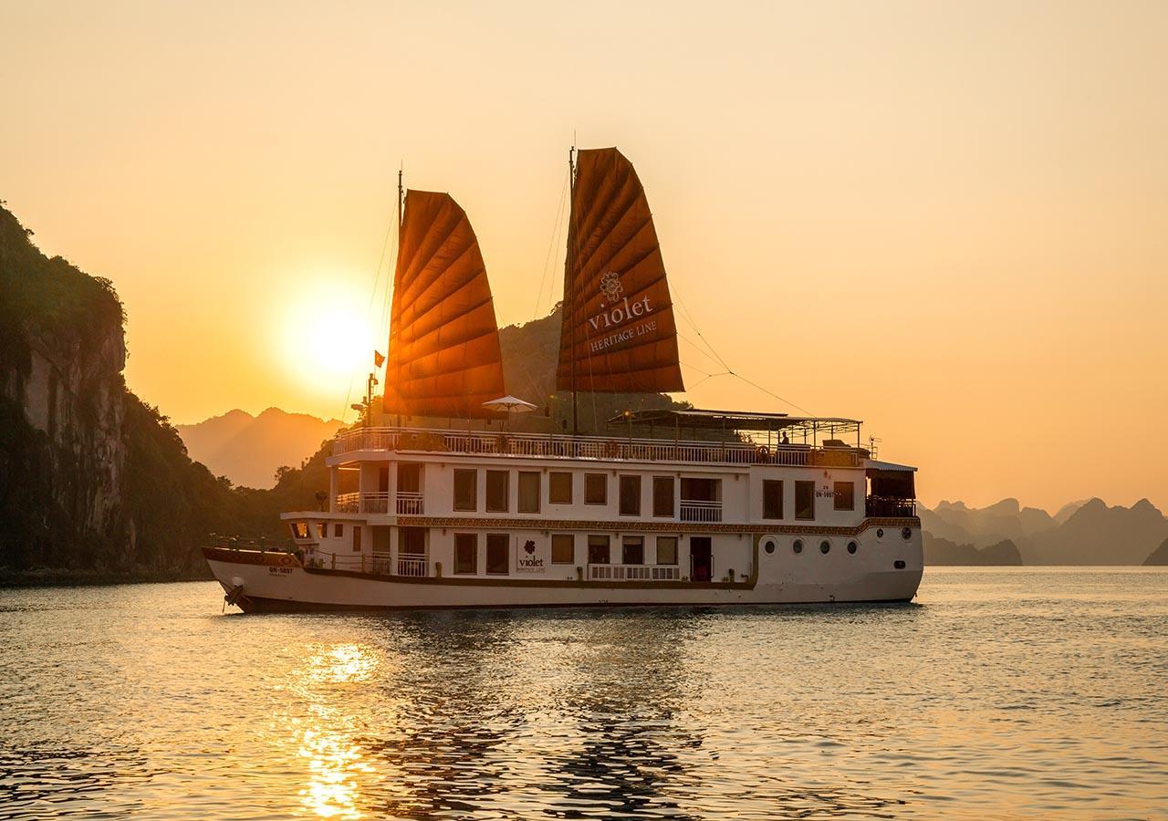 Heritage Line Violet Cruise - Halong Bay & Lan Ha Bay Ha Long Zewnętrze zdjęcie