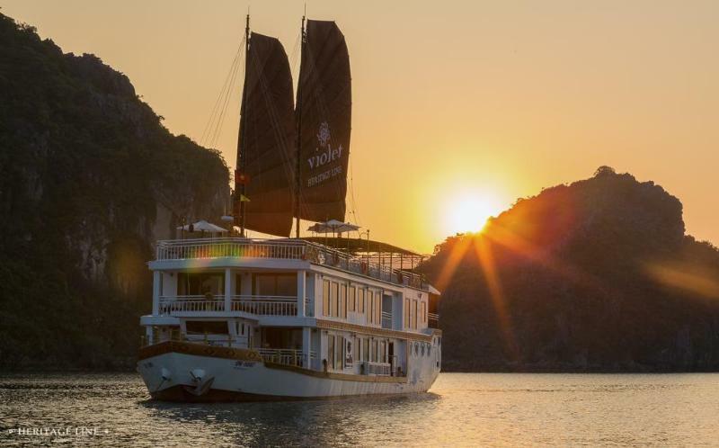 Heritage Line Violet Cruise - Halong Bay & Lan Ha Bay Ha Long Zewnętrze zdjęcie